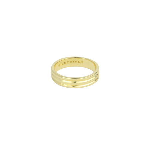 TRIPLE BAND PINKY RING GOUD